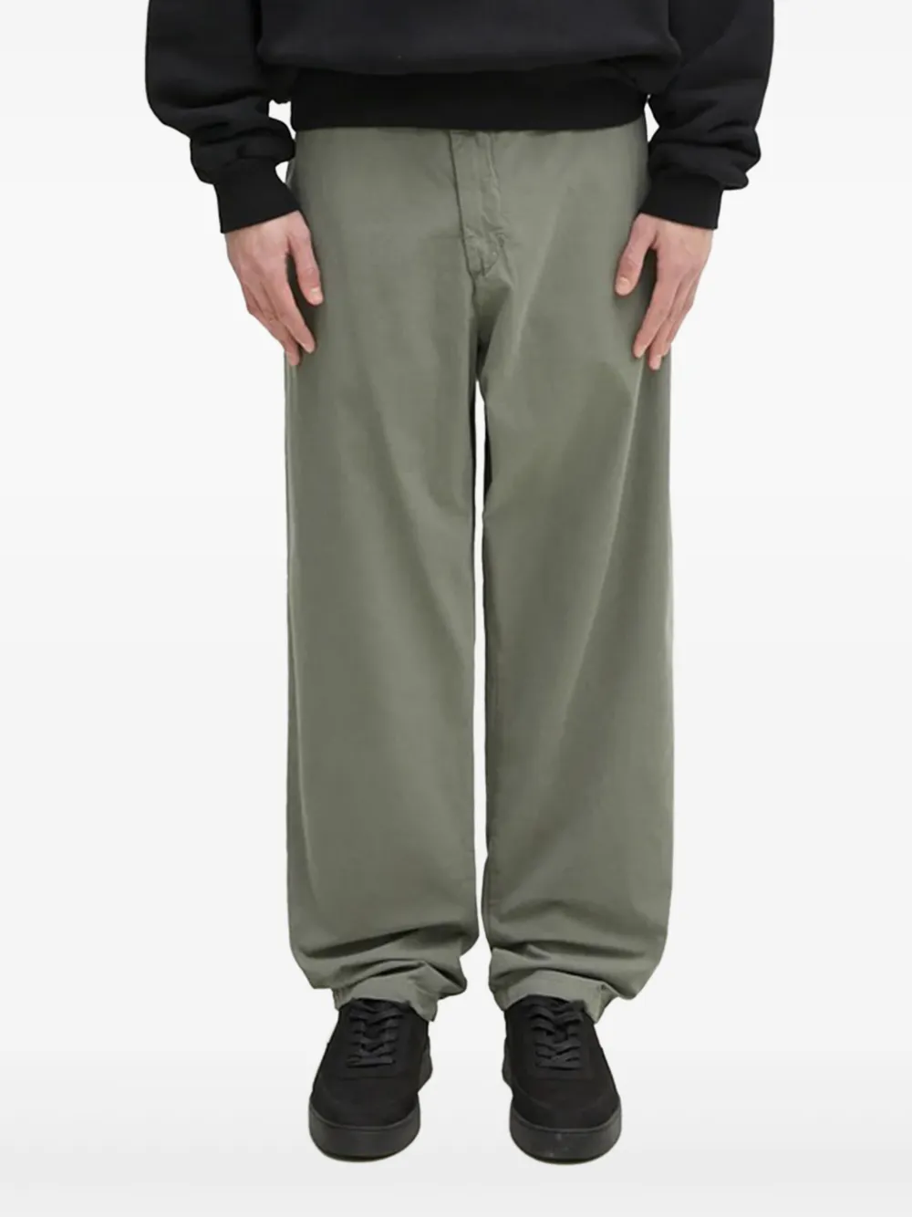 

Брюки прямого кроя с карманами CARHARTT WIP, серый