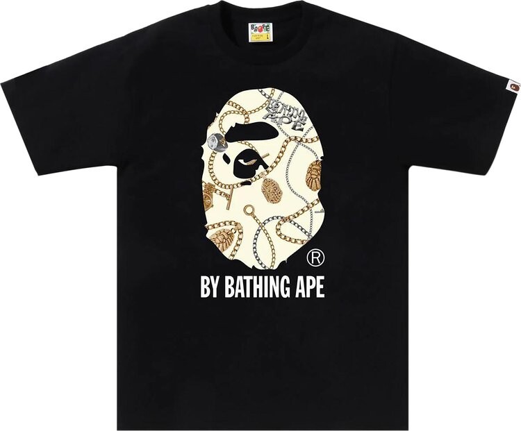 

Футболка BAPE Jewels By Bathing Ape 'Black', черный