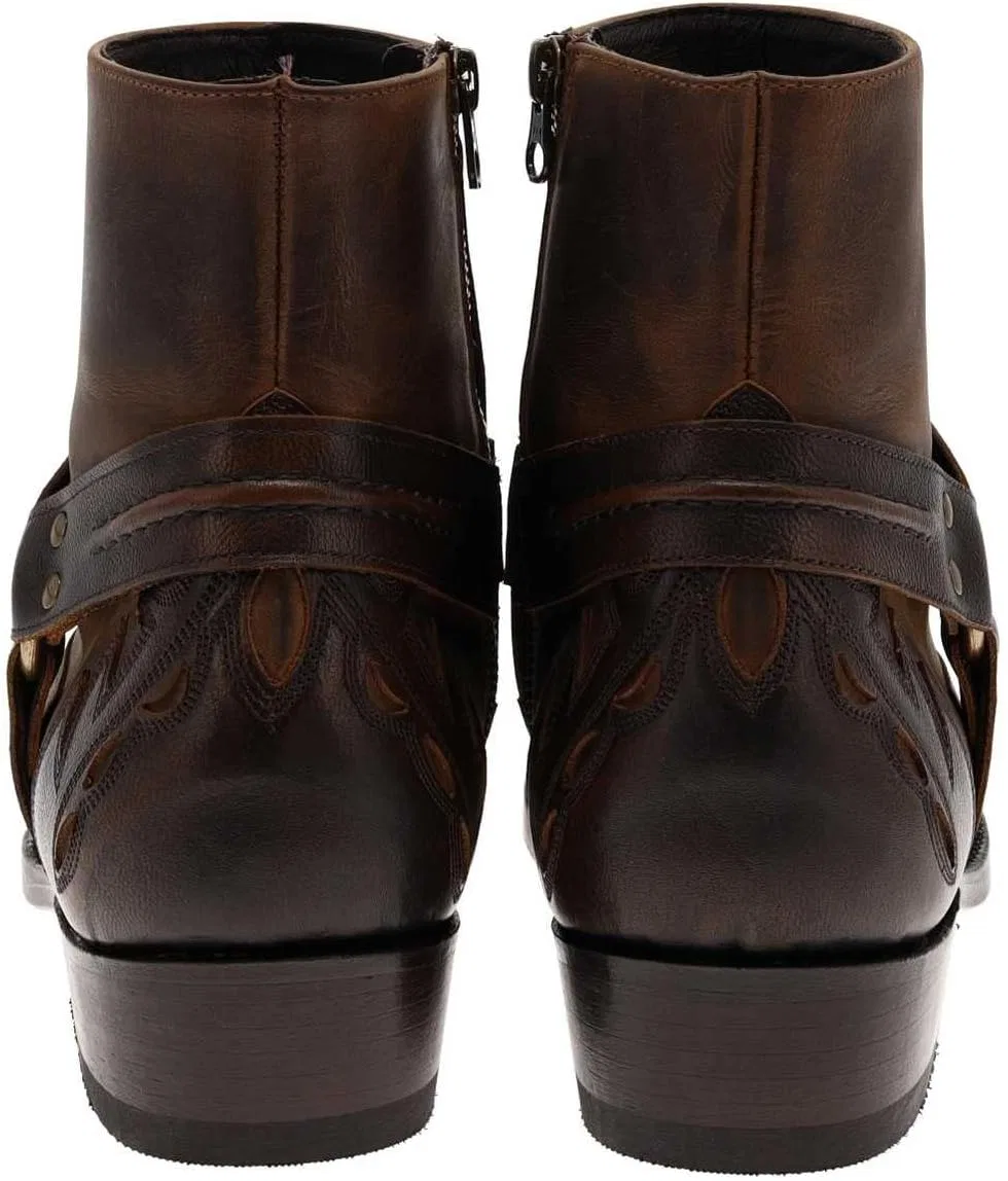 Ботинки FB Fashion Boots Tauro Low Unisex Biker Boots Motorcycle Boots Brown — фото 4