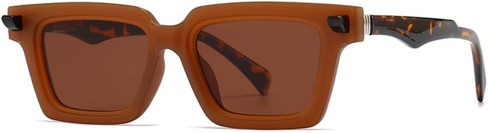 

Солнцезащитные очки MUTYNE Retro Square Double Color для женщин, модные градиентные очки с защитой от УФ-излучения UV400, панк-стиль, заклепки, трендовые солнцезащитные очки для мужчин, C4 Tea