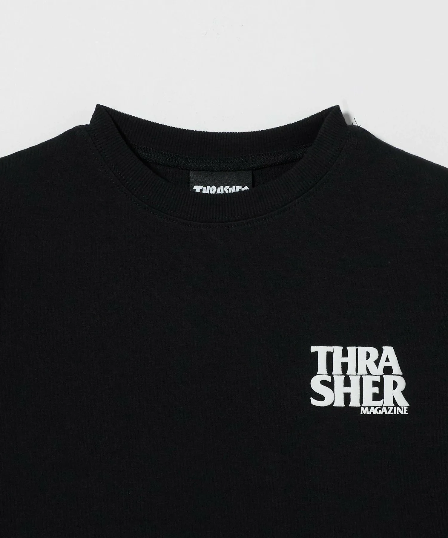 Футболка с графическим принтом THRASHER / Детская 100-130 см United Arrows Green Label Relaxing, Black — фото 3