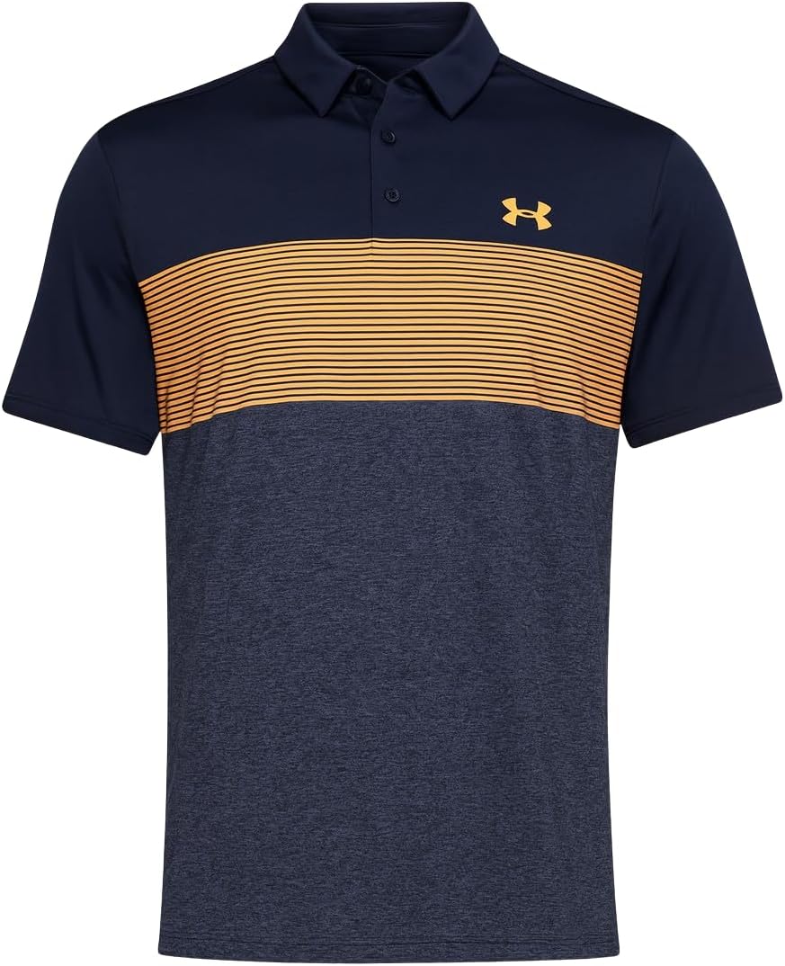 

Under Armour мужская поло для гольфа Playoff 2.0, Midnight Navy/Orange 412