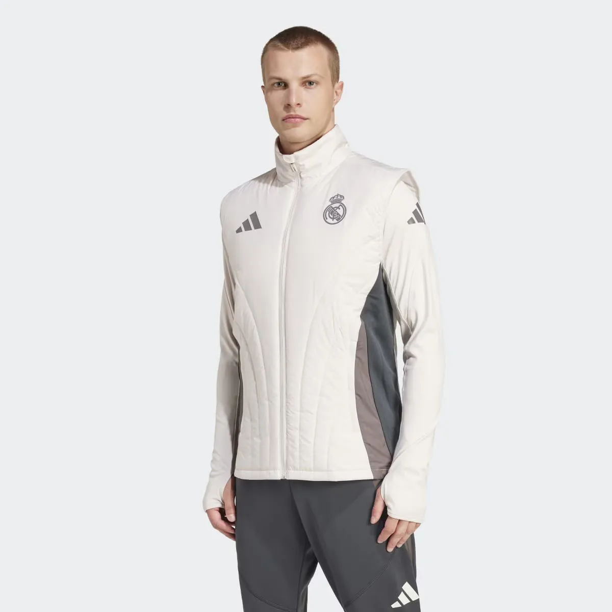 

Реал Мадрид Утепленный мужской жилет Adidas, цвет Rosa