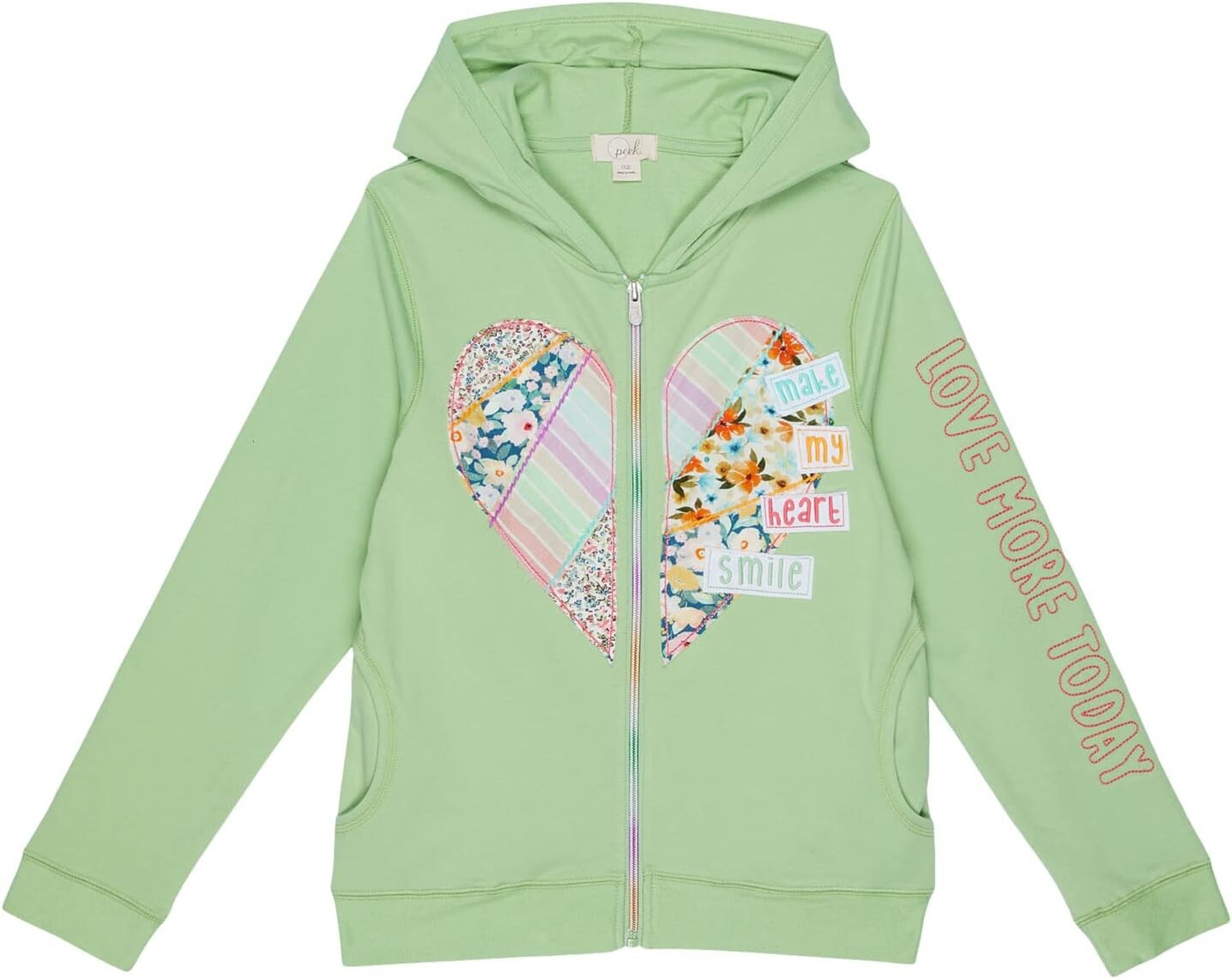 

Худи PEEK Love Hoodie Jacket, зеленый