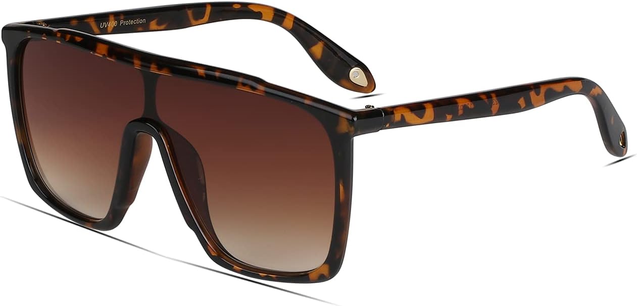 

Солнцезащитные очки Freckles Mark Oversized в стиле ретро 70-х годов для мужчин и женщин, винтажные, с плоской квадратной оправой и цельными линзами, классические солнцезащитные очки, Tortoise Shell