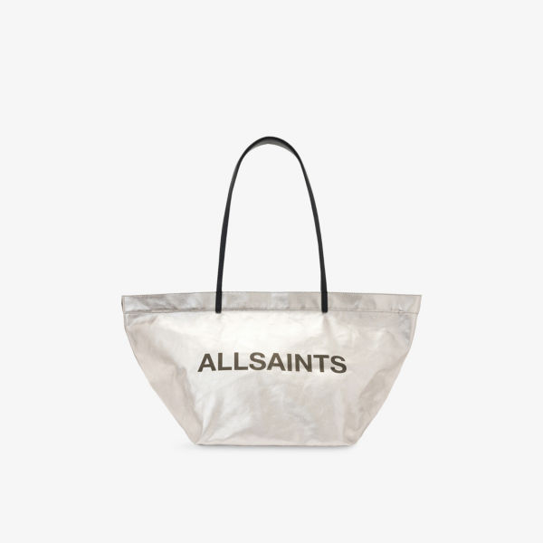 

Серафина холщовая сумка-шопер Allsaints, серебряный