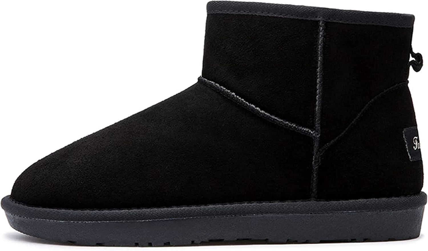 

Мужские короткие зимние ботинки Yiozoi, высокие, с теплым плюшем, для дома, против скольжения, для прогулок, повседневные на щиколотку, черный