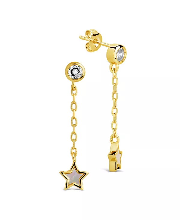 

Серьги-Гвоздики Deja из натурального перламутра Sterling Forever, gold