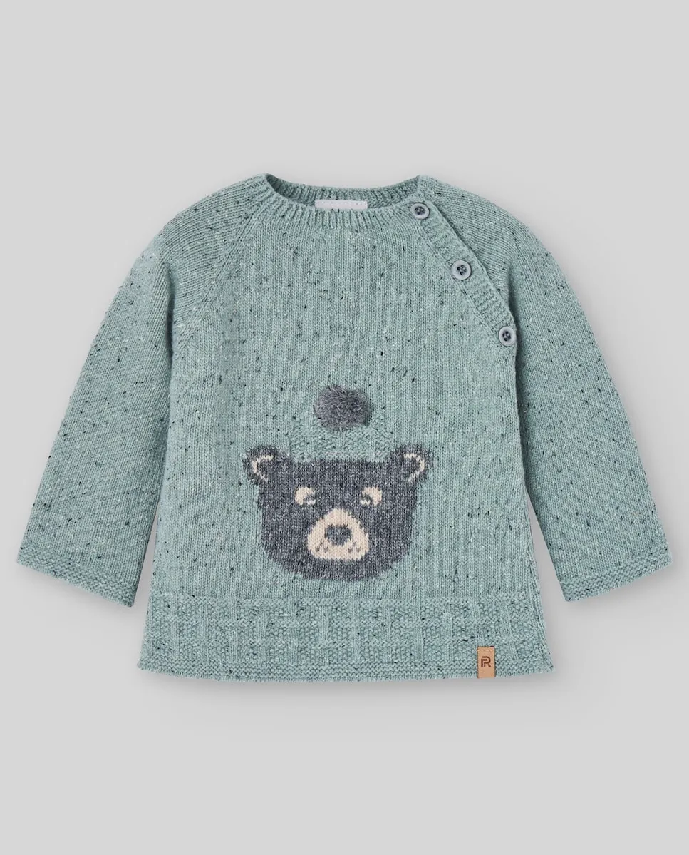 

Вязаный детский жакет из коллекции Барни PAZ Rodríguez, светло-зеленый