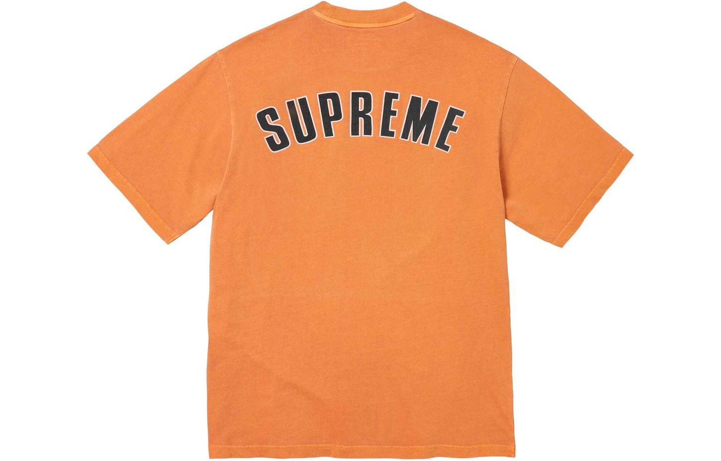 Supreme Футболка Cracked Arc S/S Orange — фото 4