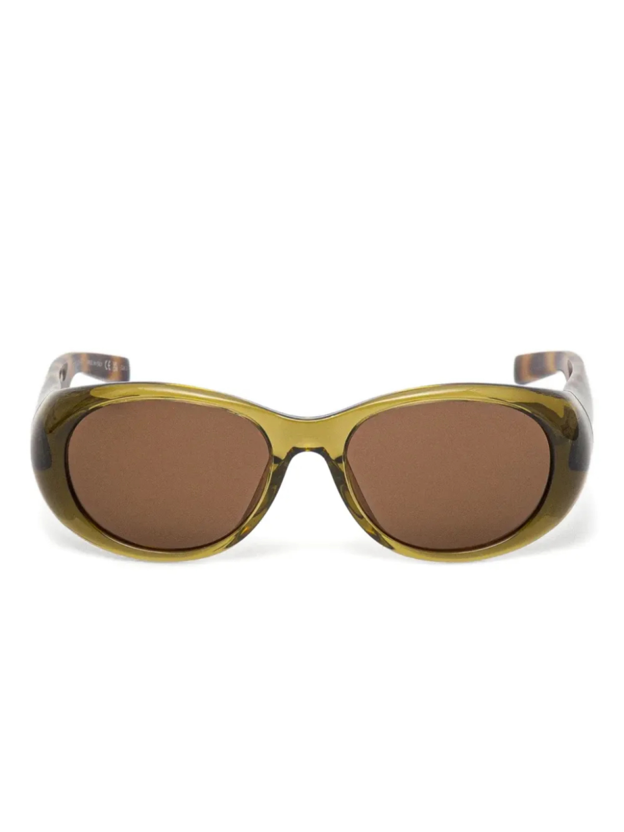 

Солнцезащитные очки в круглой оправе Saint Laurent Eyewear, коричневый