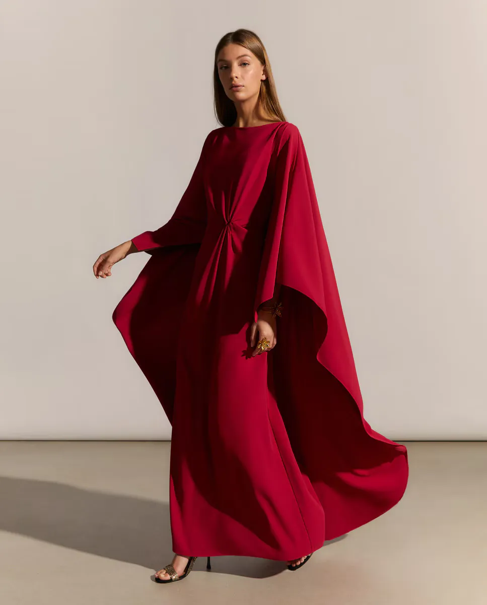 

Длинное струящееся платье Woman Fiesta El Corte Inglés, цвет 240 Fucsia