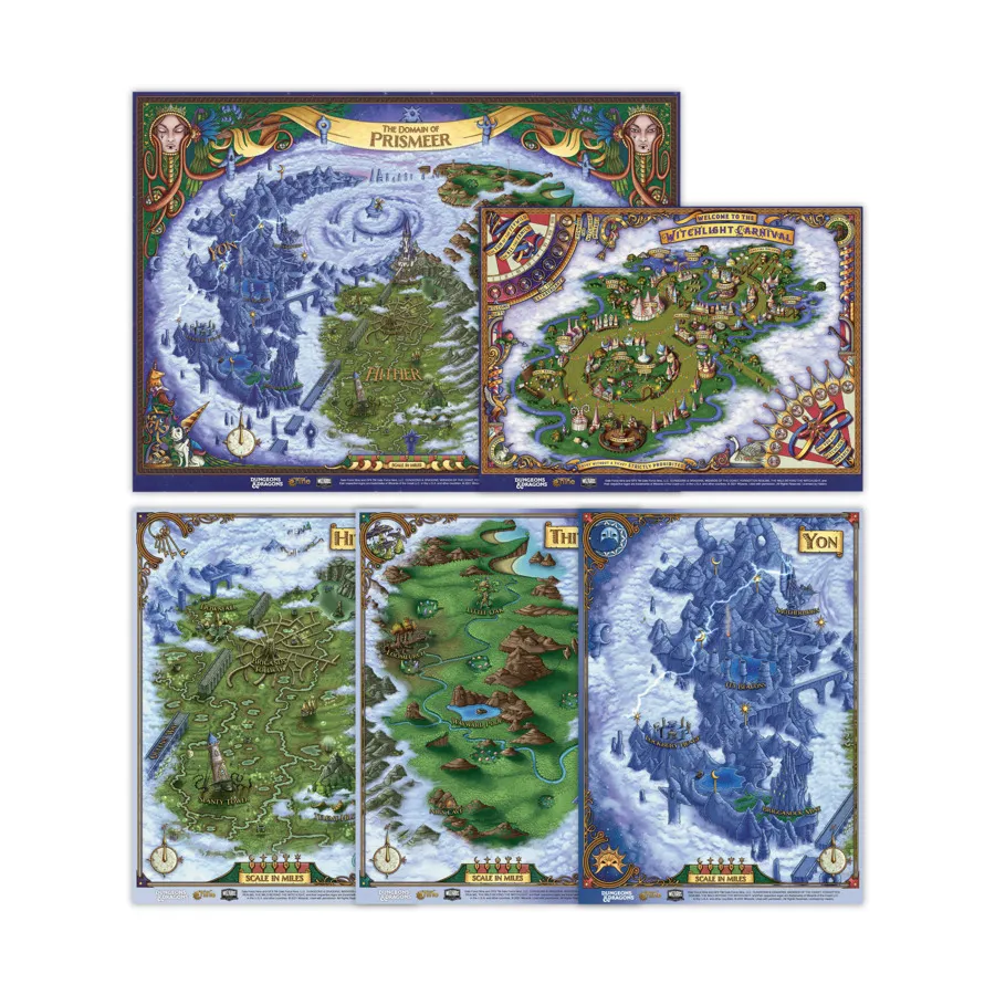 

Wild Beyond the Witchlight, The - Набор карт, Dungeons & Dragons - Dungeon Master Mat Set (Gale Force Nine)
