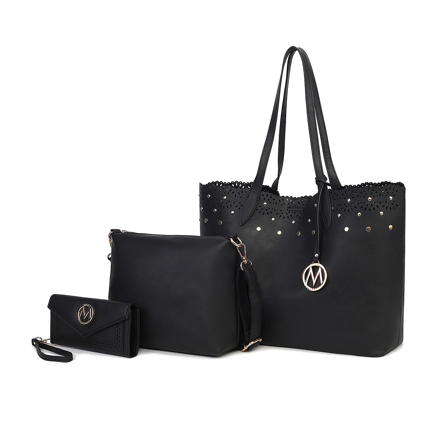 

Комплект из 3 предметов Mariahna: сумка-шоппер, клатч через плечо и подходящий к нему кошелек для женщин от Mia K MKF Collection By Mia K., черный