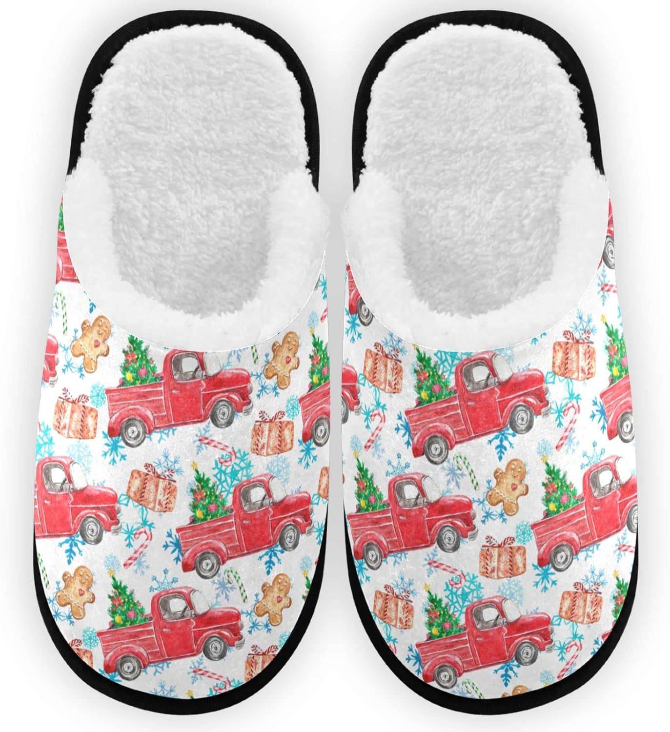 

Тапочки visesunny для женщин и мужчин, стильные зимние теплые домашние тапочки из хлопка с эффектом памяти и мягкой плюшевой флисовой подкладкой, домашние тапочки без шнурков для девочек, обувь для дома и улицы, мультиколор