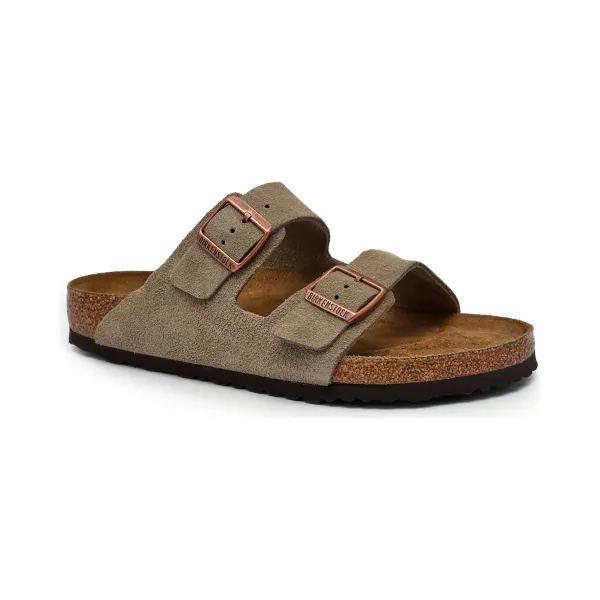 

Кожаные тапочки Arizona SFB Birkenstock, коричневый