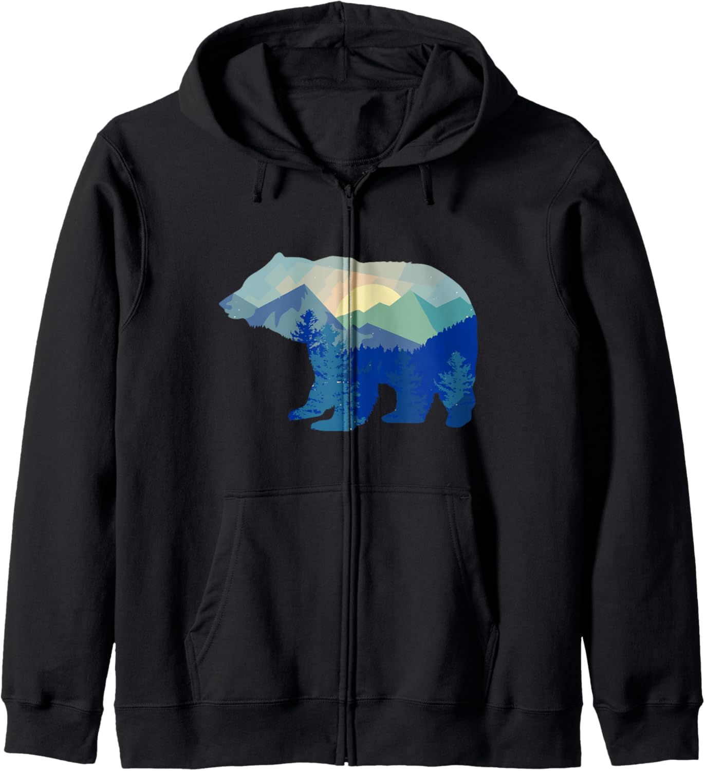 

Толстовка на молнии с силуэтом медведя из горной фауны, черная Bear Gifts & Mountain Wildlife Gifts Animal Gifts, Черный, Толстовка на молнии с силуэтом медведя из горной фауны, черная Bear Gifts & Mountain Wildlife Gifts Animal Gifts