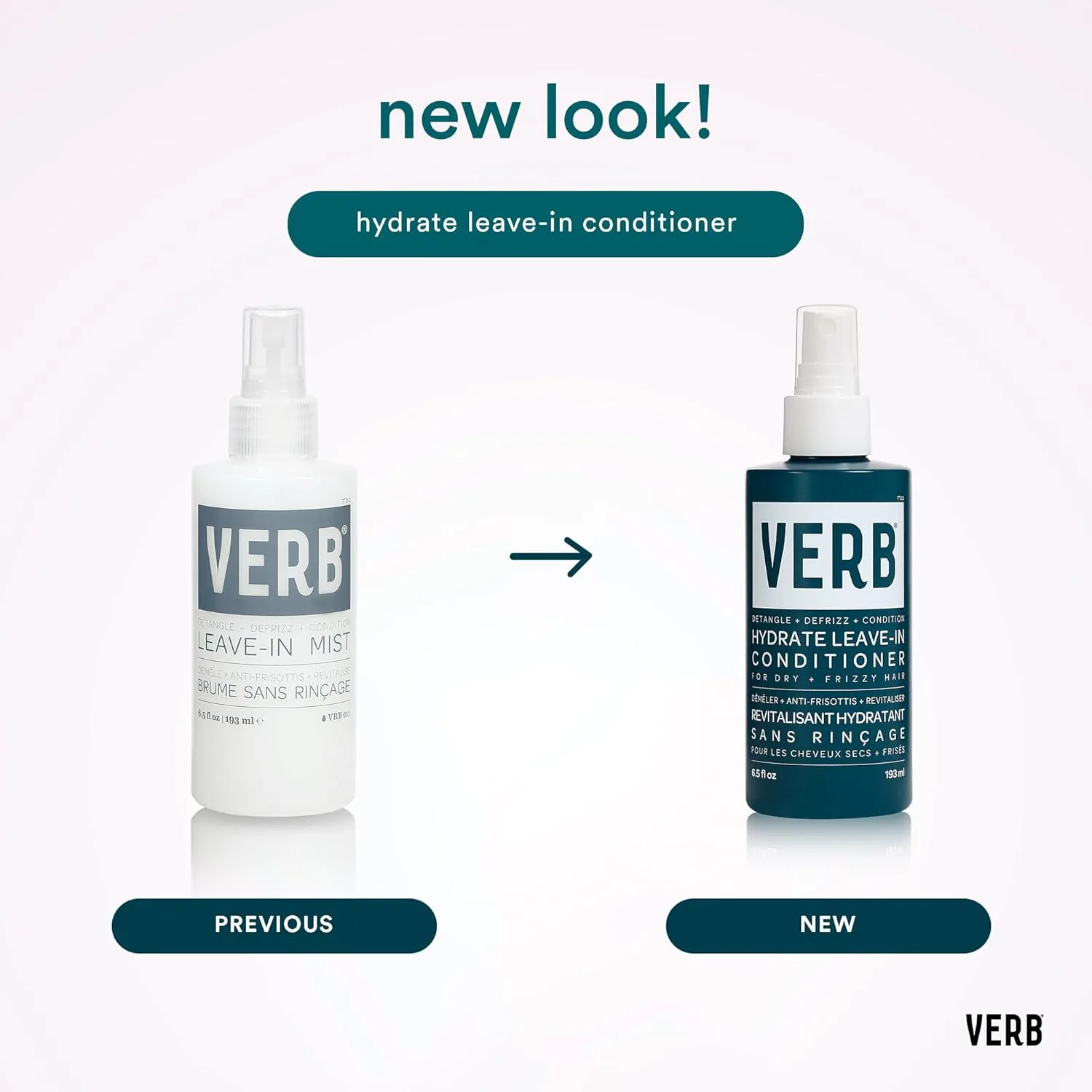 Несмываемый кондиционер VERB Hydrate, 197 мл - Питает сухие и вьющиеся волосы - Разглаживает и облегчает расчесывание - Аромат амбры и теплого жасмина — фото 4