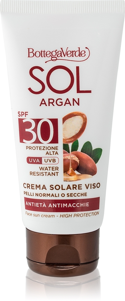 

Солнцезащитный крем Sol Argan для осветления темных пятен Bottega Verde, spf 30 50 мл