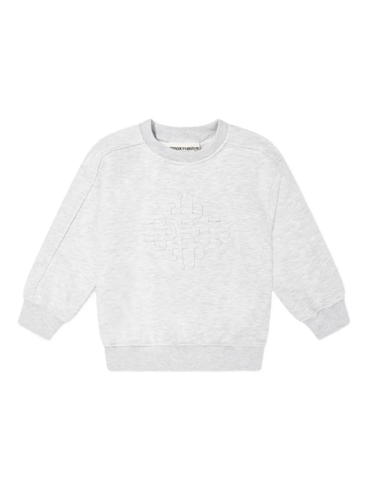 

Свитшот с аппликацией логотипа THE COUTURE CLUB KIDS, серый