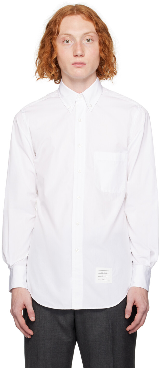 

Белая классическая рубашка Thom Browne