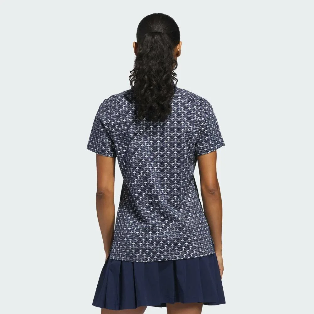 Футболка-поло Originals с логотипом Trefoil по всей поверхности Adidas, blue — фото 2