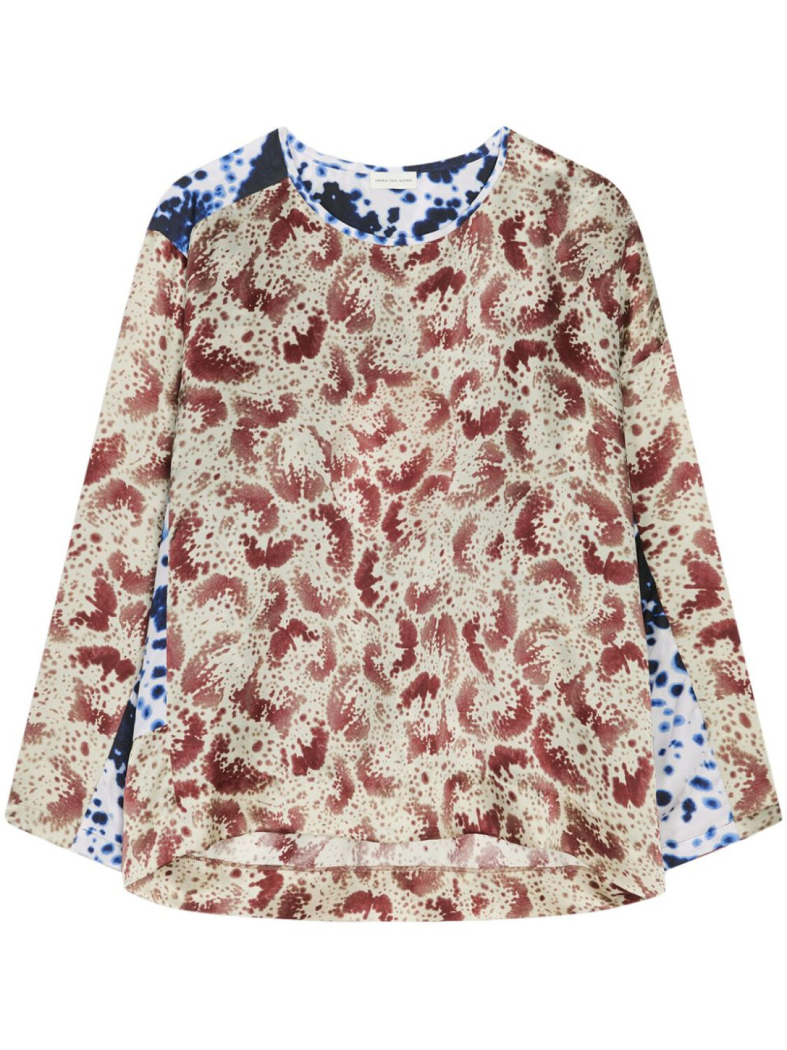 

DRIES VAN NOTEN футболка асимметричного кроя, красный