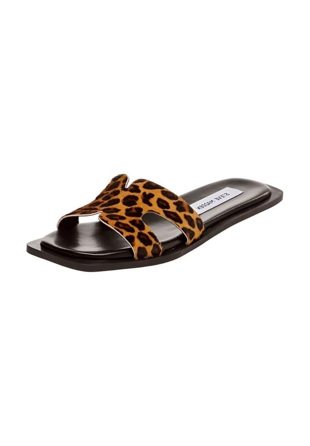 Кожаные мюли Steve Madden, цвет leopard