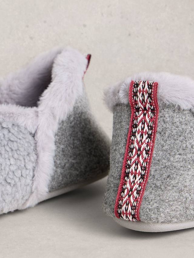 Теплые угги Reya из искусственного меха White Stuff, Light Grey — фото 3