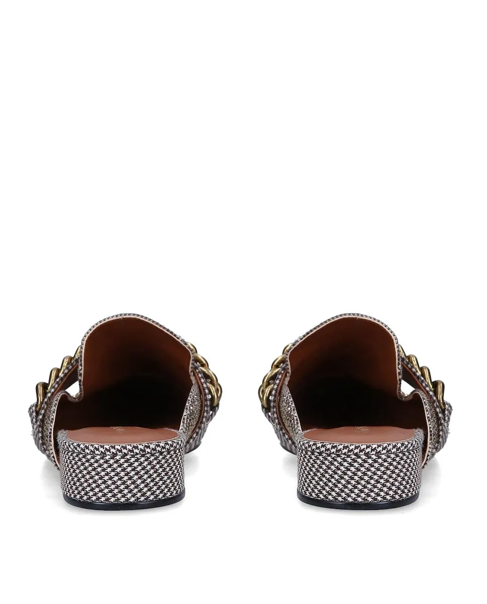 Женские сабо с цепочкой бежевые Kurt Geiger, бежевый — фото 3