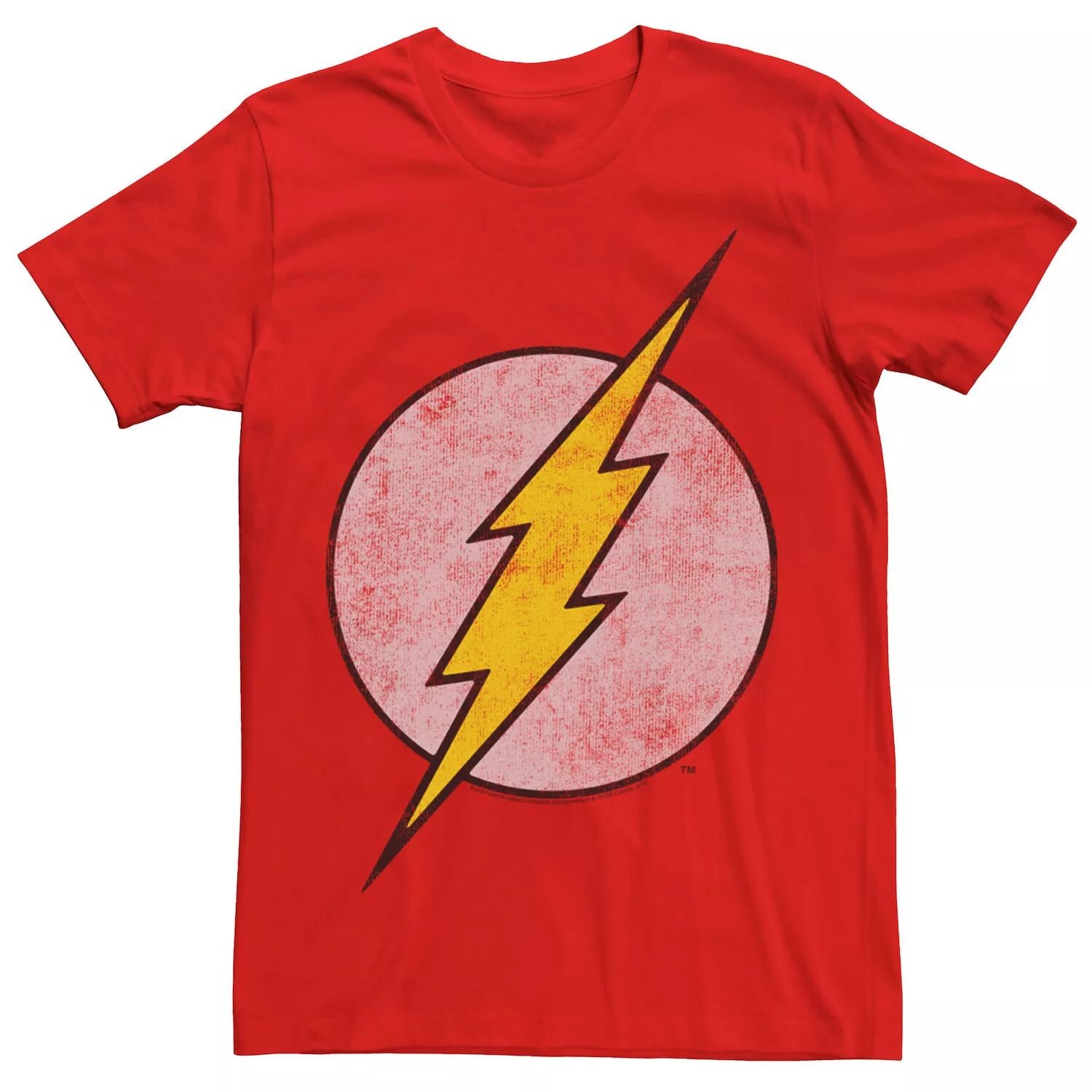 

Мужская футболка с потертым логотипом The Flash Classic DC Comics
