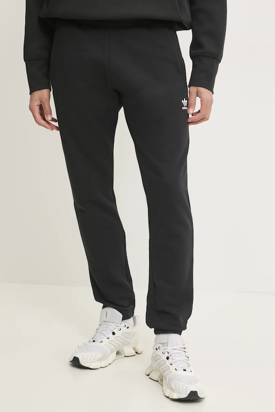 

Хлопковые спортивные брюки Essential Adidas Originals, черный