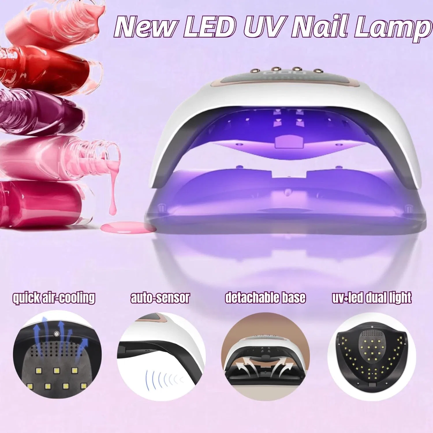 Профессиональная УФ-лампа для гель-лака MATE50 320 Вт с 72 LED Dmjwan, Mate50 — фото 4
