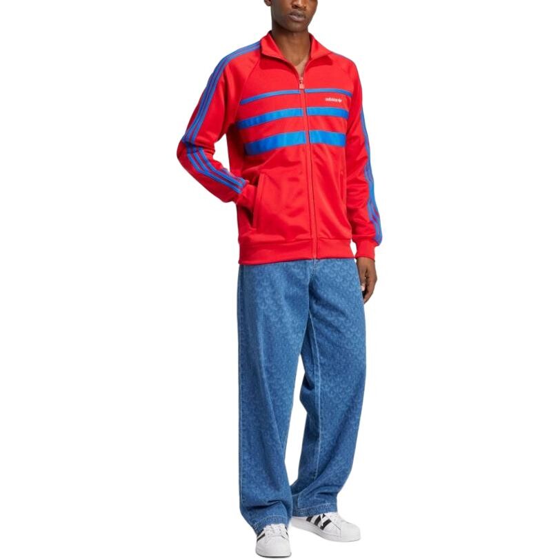 Куртка мужская алая Adidas Originals, цвет Scarlet — фото 2