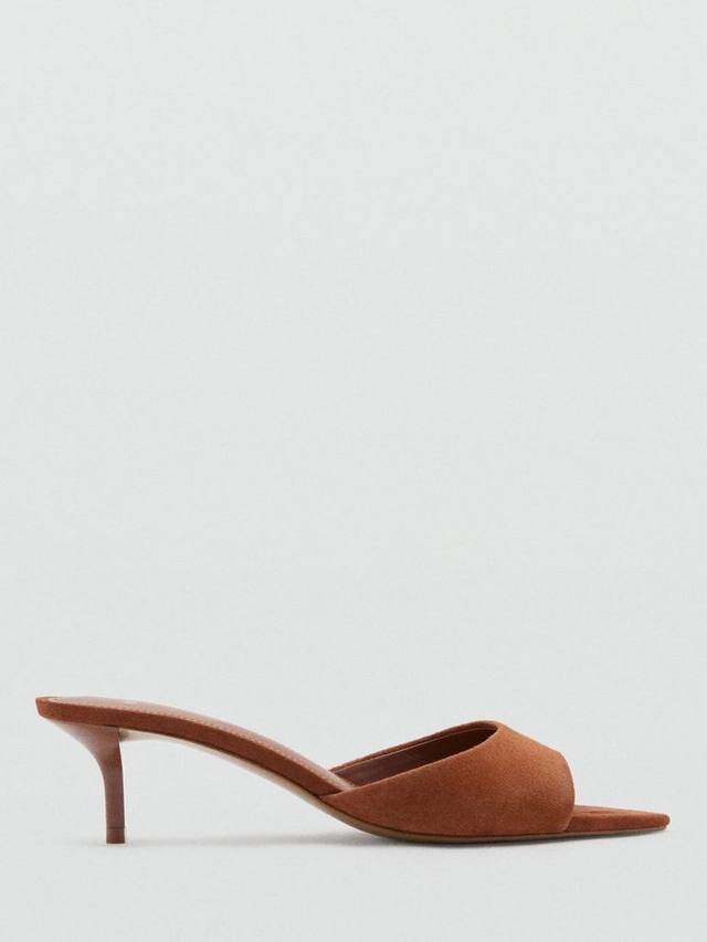 Reiss Pepa сандалии с открытым носком из замши Mango, Burnt Orange