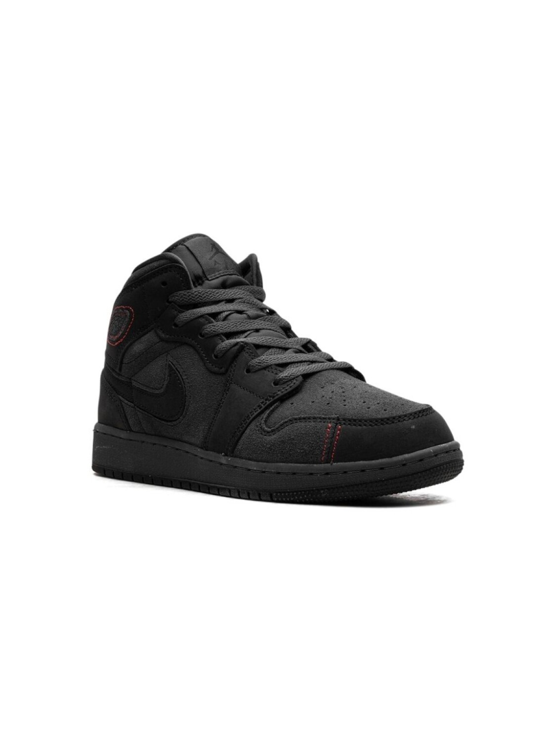 

Jordan Kids кроссовки Air Jordan 1 Mid "Black Suede", черный