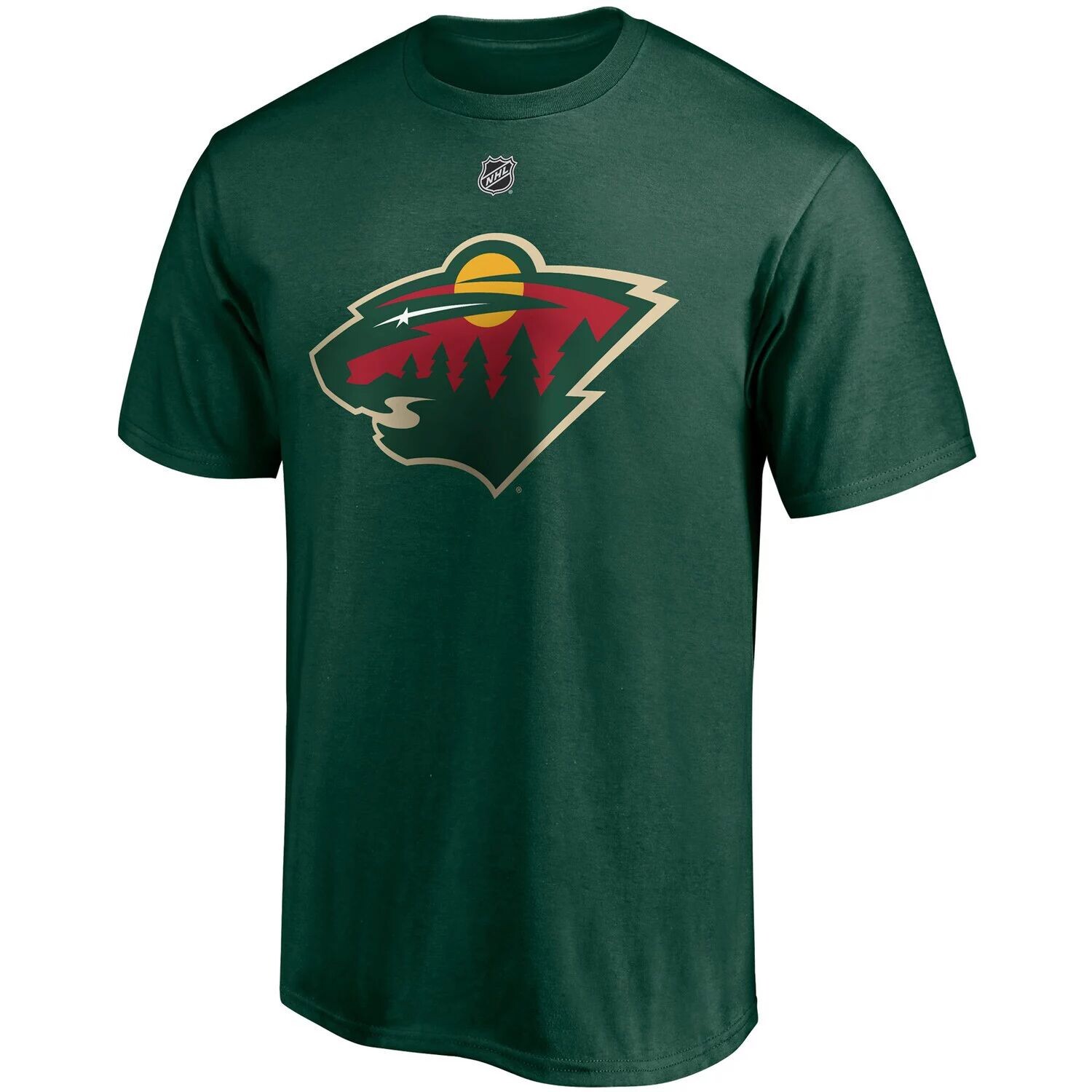 Мужская зеленая футболка с логотипом Кирилла Капризова Minnesota Wild Authentic Stack с именем и номером Fanatics — фото 2