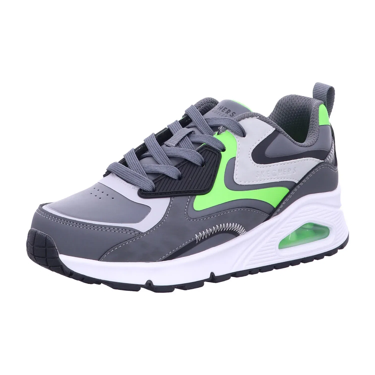 Кроссовки детские на платформе Skechers, серый