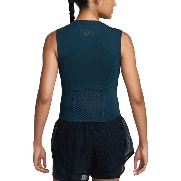 Топ dri fit running division tank asia sizing Nike, синий — фото 2