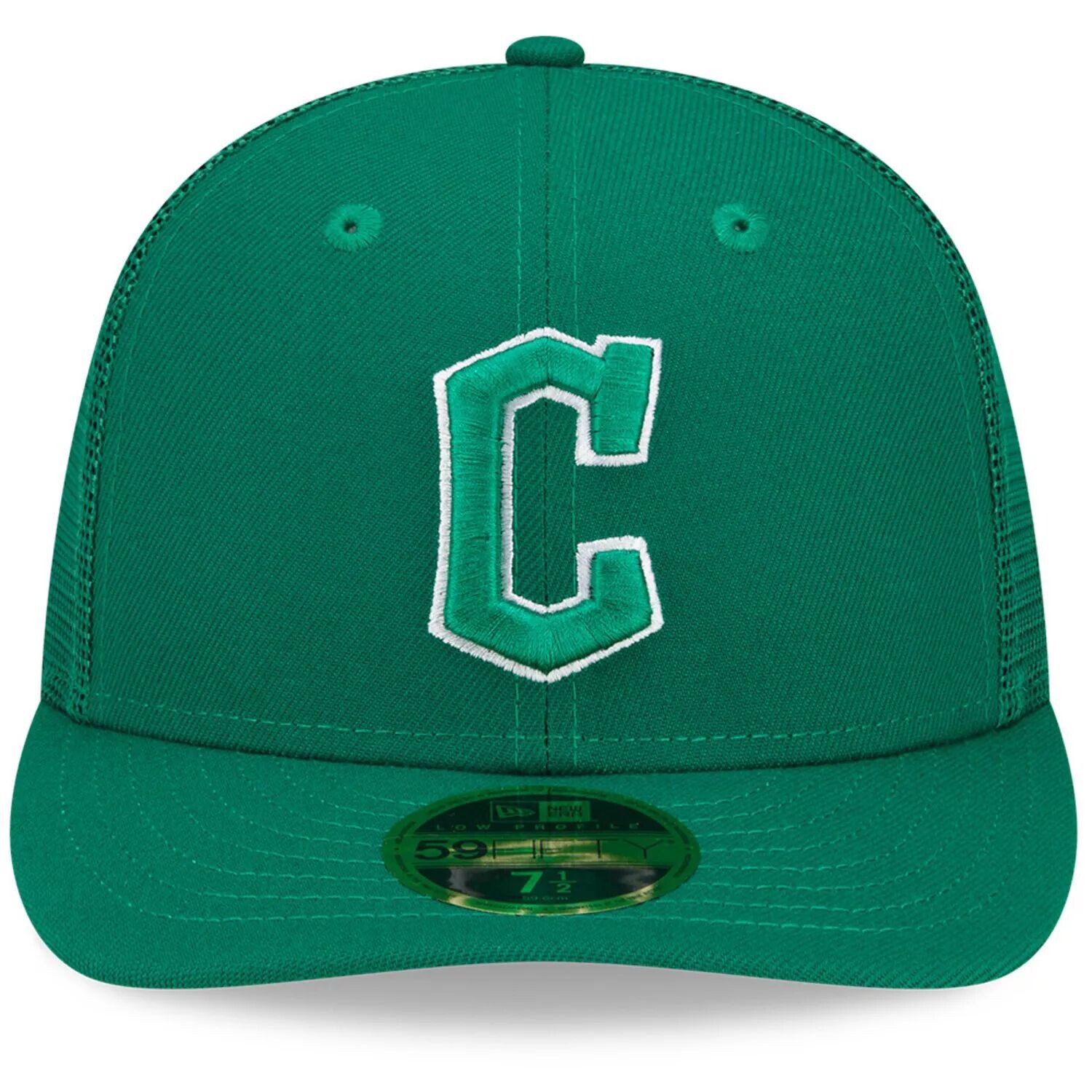 

Мужская Низкопрофильная кепка New Era Green Cleveland Guardians 2022 ко Дню Святого Патрика 59FIFTY.