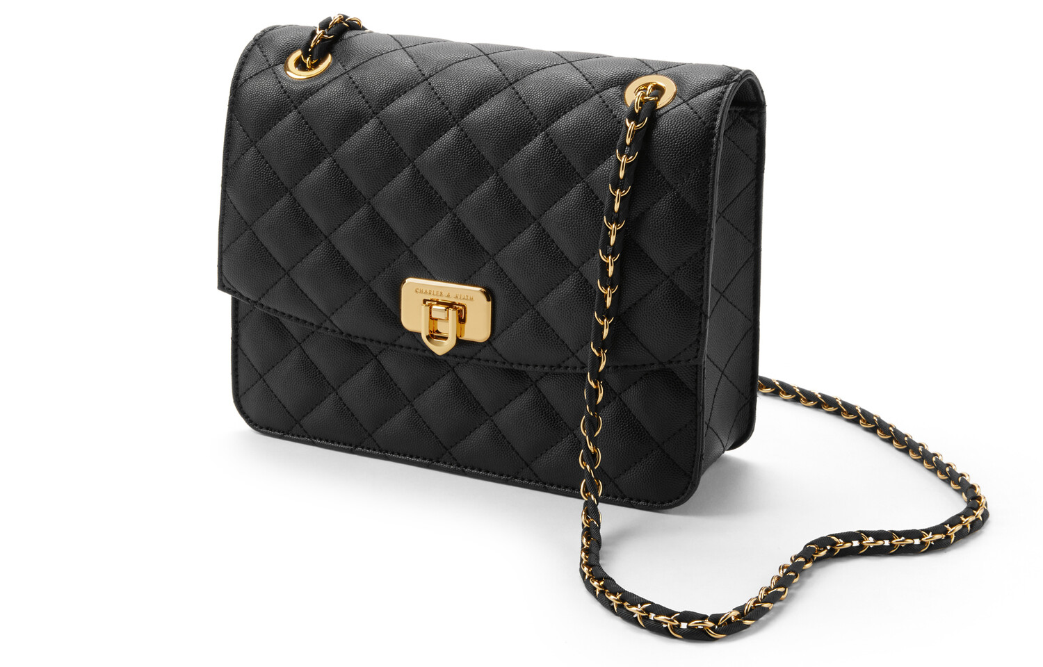 

Charles&Keith CHARLES & KEITH Женская сумка через плечо, Черный