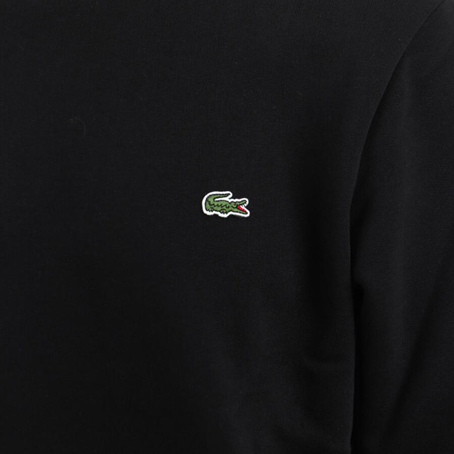 Мужской спортивный свитер Lacoste из органического хлопкового флиса с круглым вырезом - SH9608 — фото 2