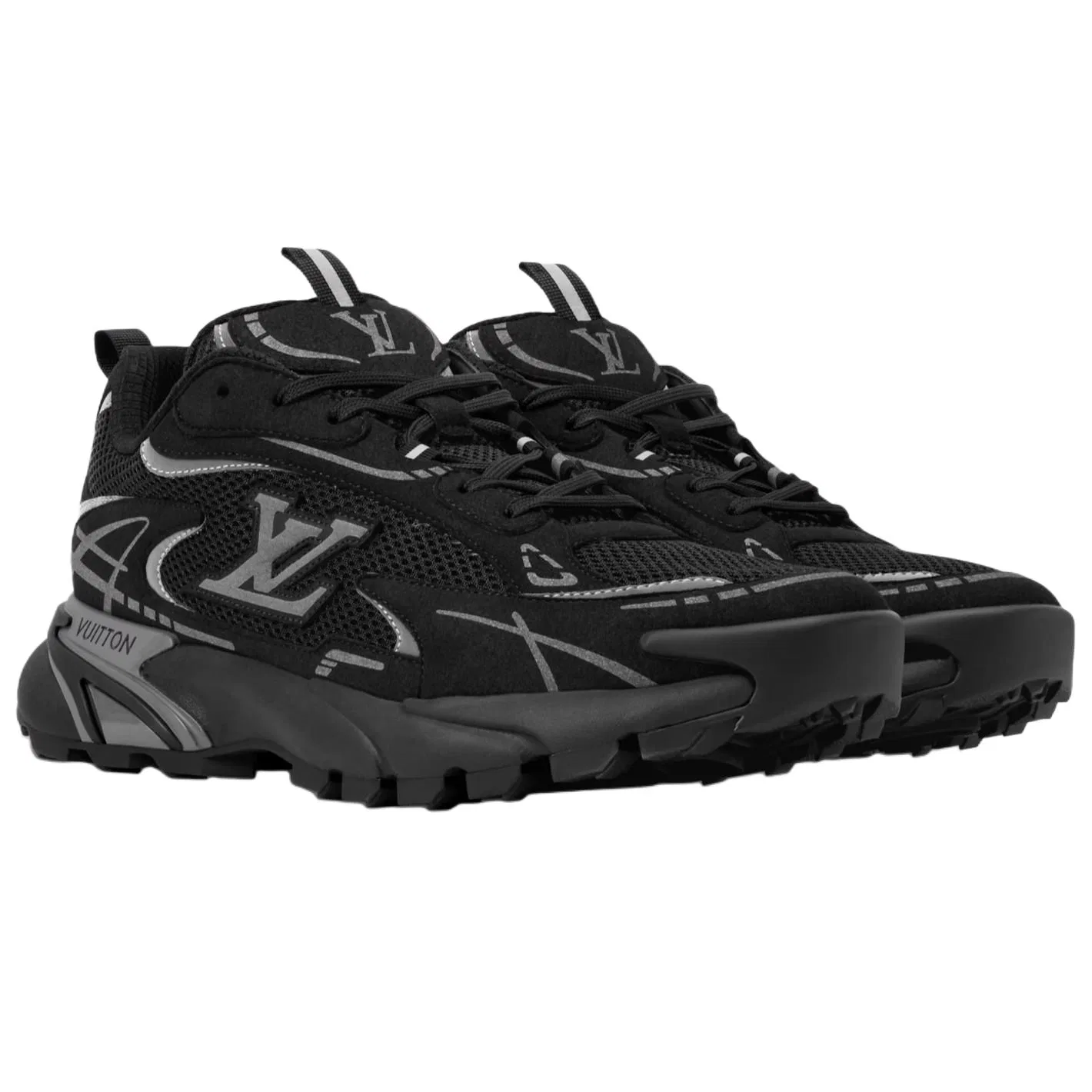 Кроссовки Casual LOUIS VUITTON Tatic Runner Low Top Black — фото 4