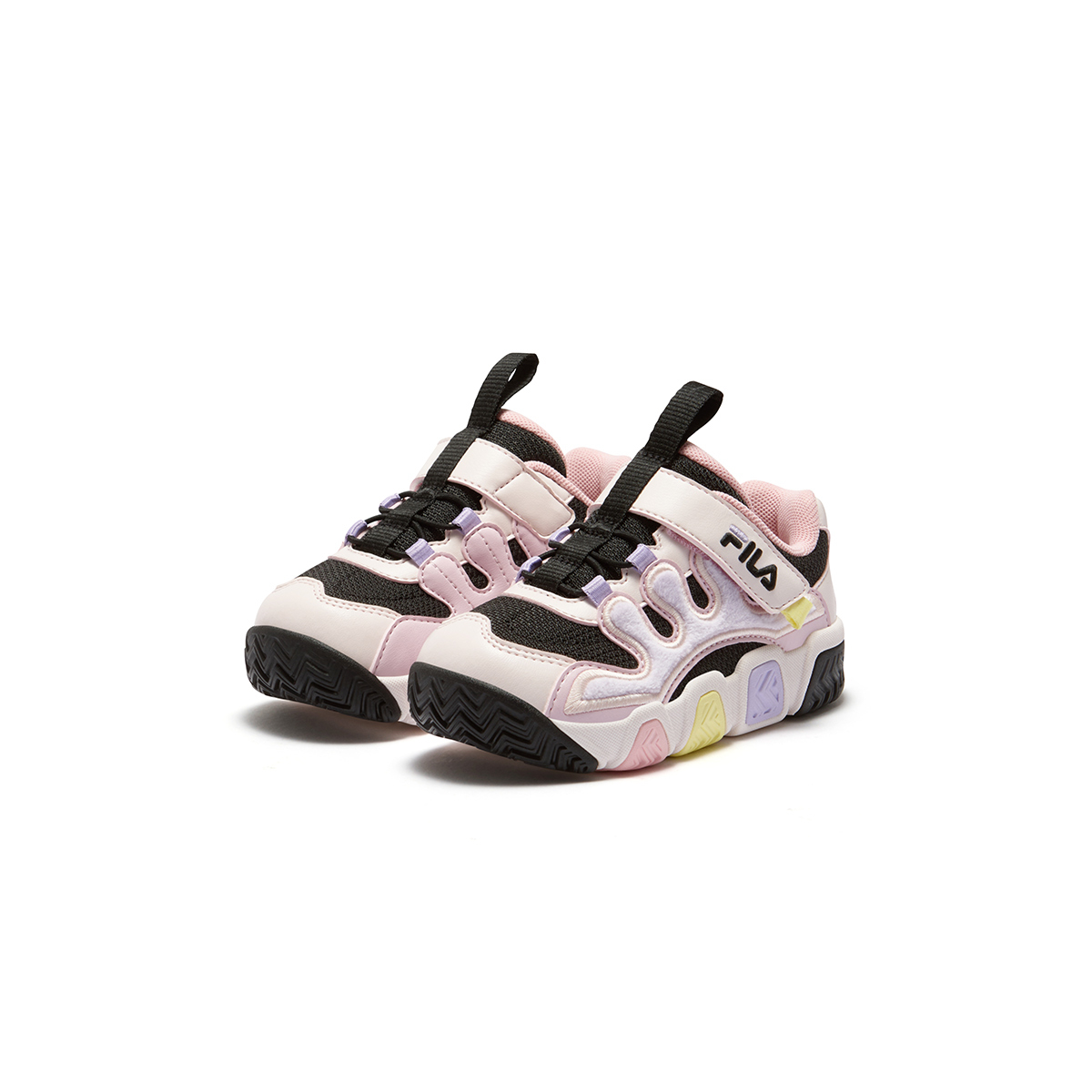 FILA KIDS Скользостойкие термо малышовые ботинки Black/Subtle Pink Infant And Toddler — фото 4