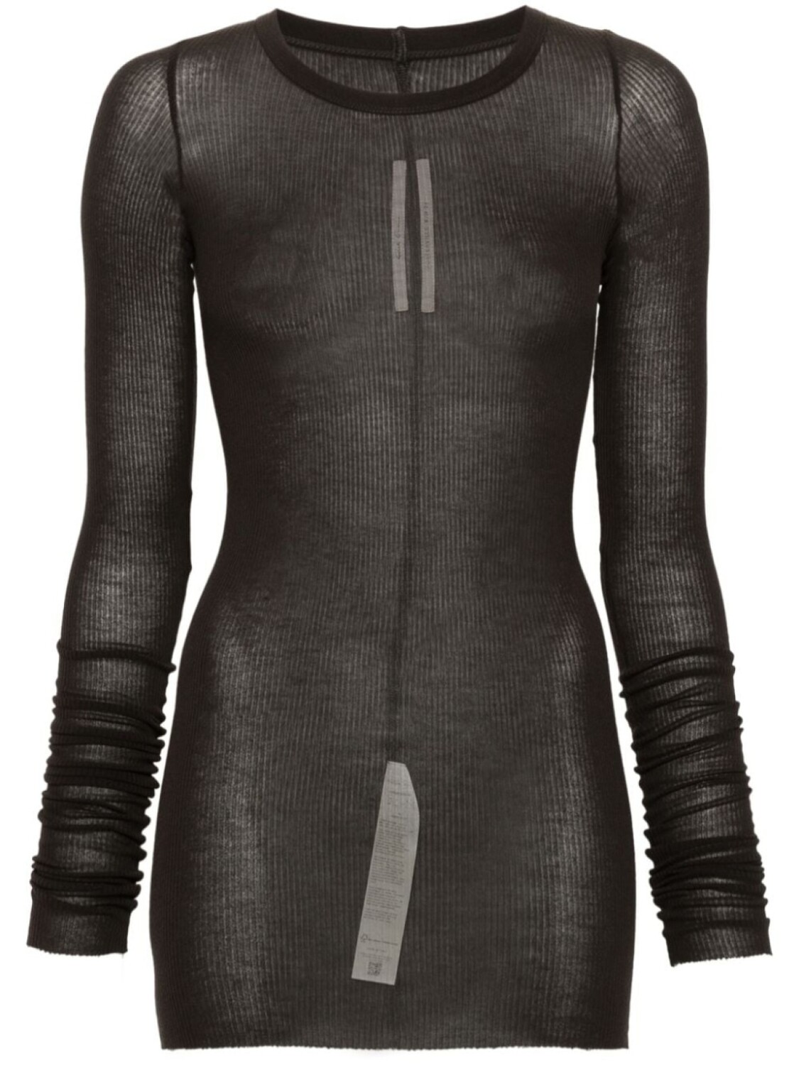 

Rick Owens DRKSHDW футболка в рубчик, серый