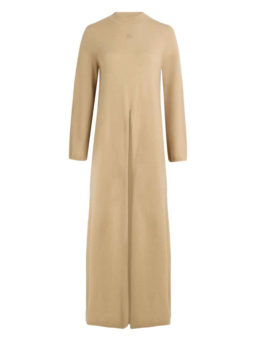 

Трикотажный топ с разрезом KARL LAGERFELD, коричневый