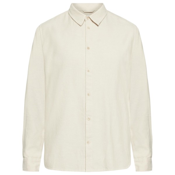 

Рубашка из плотной саржи с фланелью классического кроя Knowledgecotton Apparel, серый