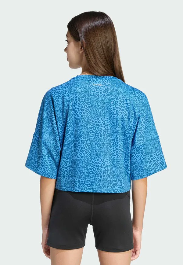 Футболка с изображением будущих икон спорта. Adidas Performance, Ray Blue Dusky Petrol Dusky Petrol — фото 2