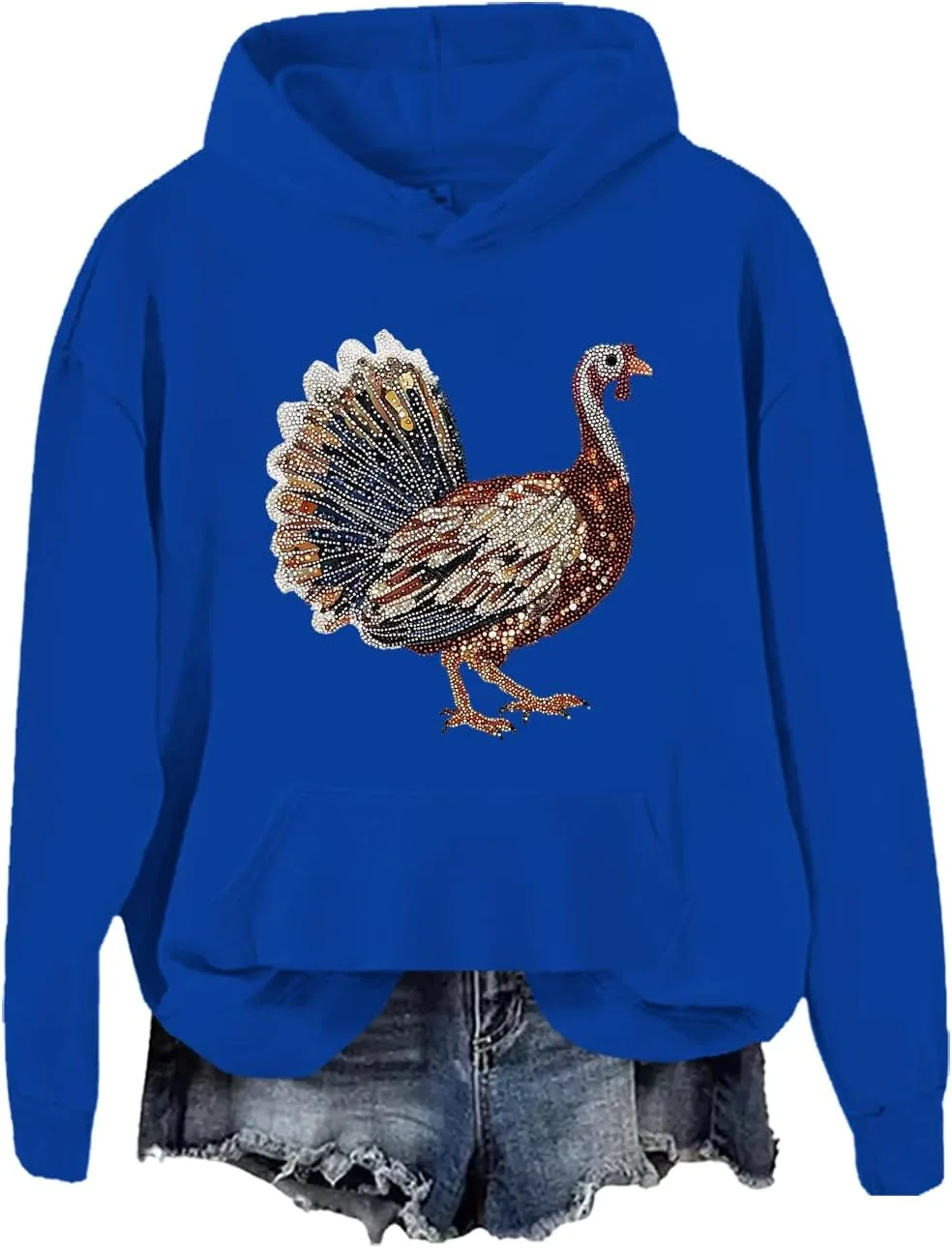 

Свитшот с искусственными стразами Turkey JWVEL