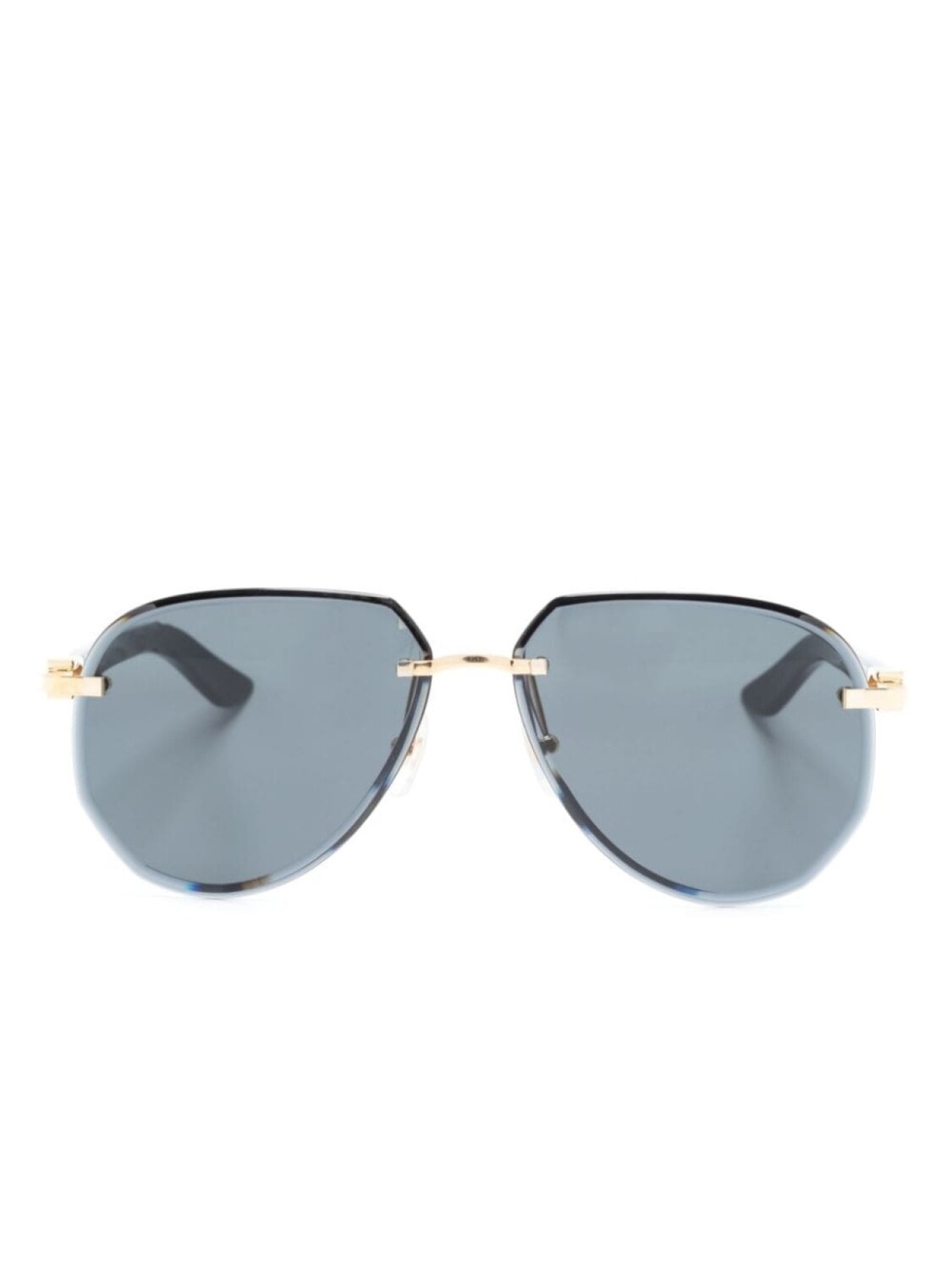 

Cartier Eyewear солнцезащитные очки-пилоты C Decor, черный